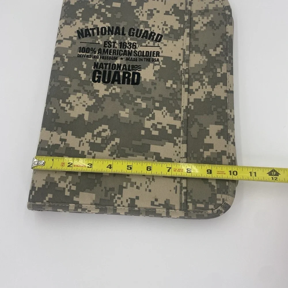 National Guard Digital Camo Notebook Portfolio Organizer Pad Field Notebook Zip